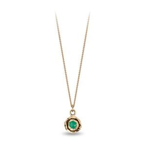 Pyrrah Emerald 14k gold necklace